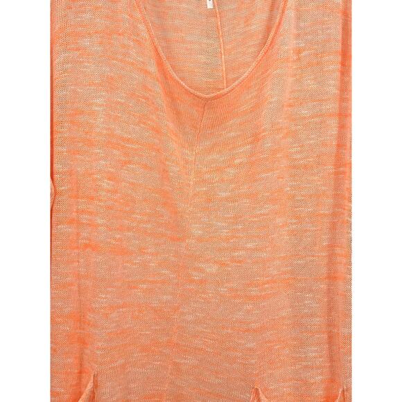 Free People Linen Blend Knit High Low Top OB572449 Large - Picture 5 of 10